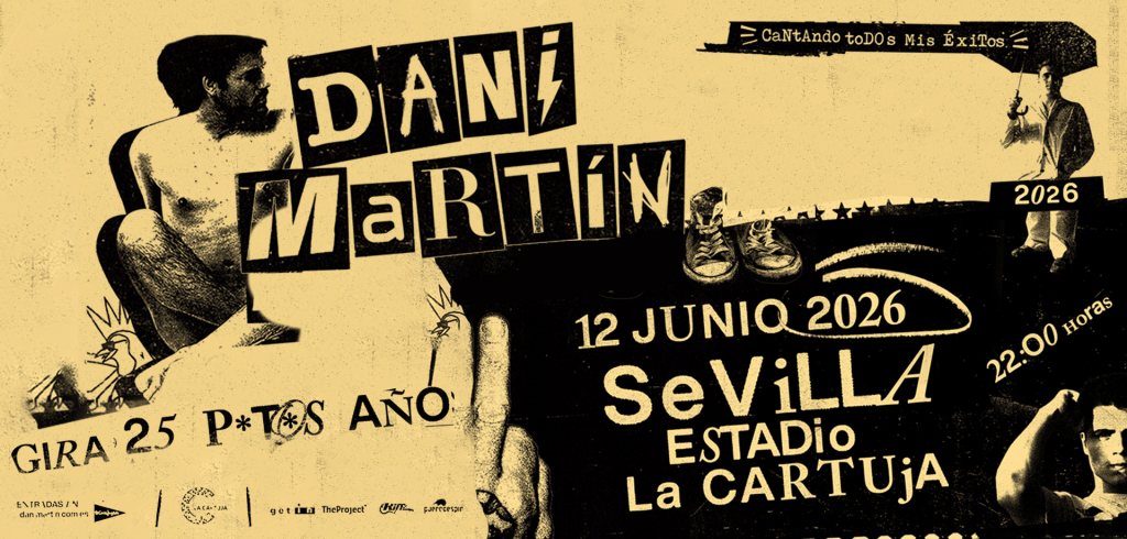 Dani Martín aterriza en Sevilla con su gira “25 P*tos&nbsp;Años”